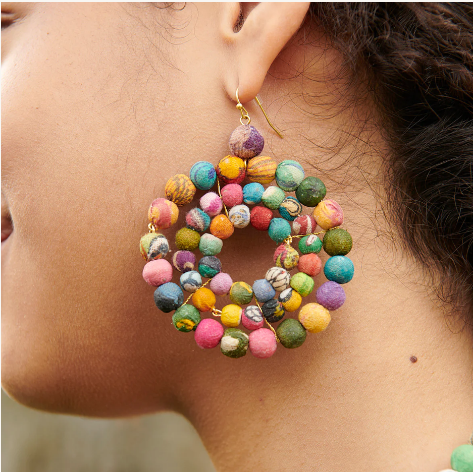 Kantha earrings online